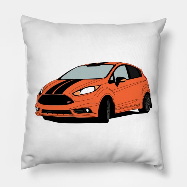 Orange Fiesta ST Pillow by Maxyenko