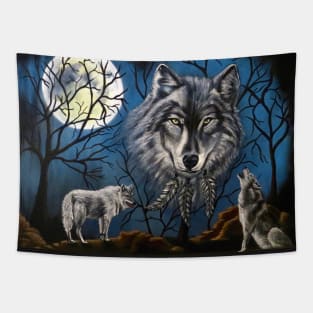 Spirit Wolf Tapestry