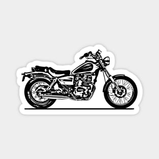 Rebel 250 Motorcycle Sketch Art Magnet