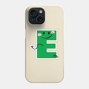 Funny Letter E for Children - A Playful Take on Alphabet Initials Phone Case