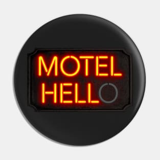 Motel Hell Neon Sign Pin