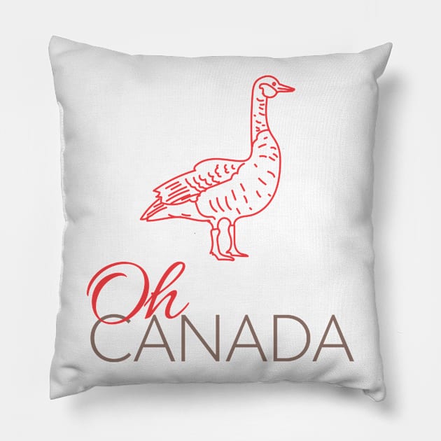 Oh Canada Pillow by SWON Design