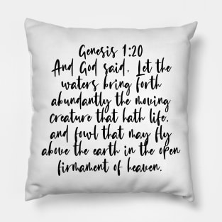 Genesis 1:20 Pillow