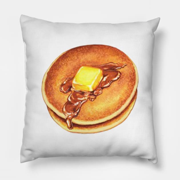 Vintage Pancake Pillow by bandsnthings