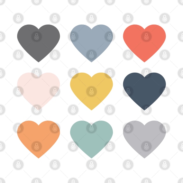 2023 Colors Hearts Pattern by SlieptsovaArt