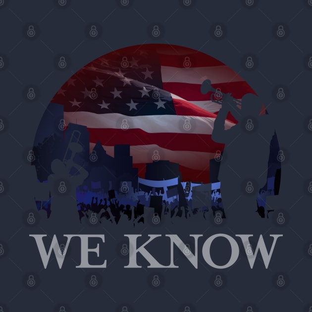 We Know - Jericho Protest - White by Barn Shirt USA