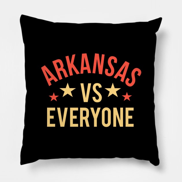 Arkansas vs everyone Pillow by cypryanus