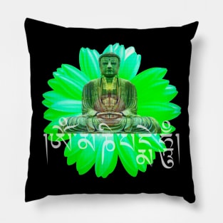 Buddha Mantra Om Mani Padme Hum Pillow