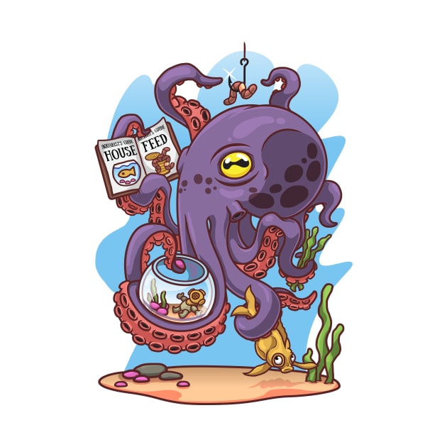 Octopus aquarist by Rustam_Khisamov