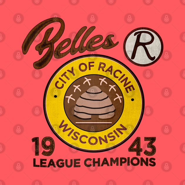 Racine Belles • AAGPBL Patch • Racine, Wisconsin by The MKE Rhine Maiden