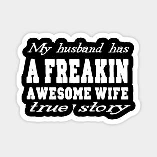 husband and wife jokes Magnet