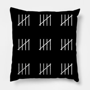 Tally Mark 45th Birtday Pillow