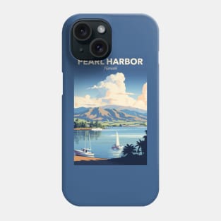 Pearl Harbour Travel Poster Phone Case