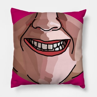 Smiling Person Face Pillow