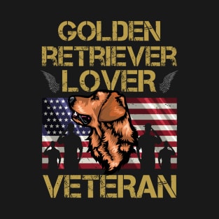 Veteran Golden Retriever Lover T-Shirt