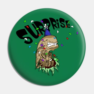 Surprise chest-burster Pin