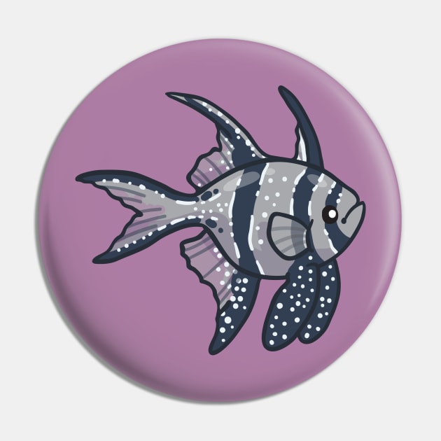 Banggai Cardinalfish Pin by bytesizetreasure