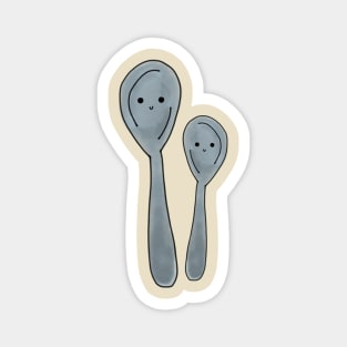 Big Spoon And Little Spoon Magnet