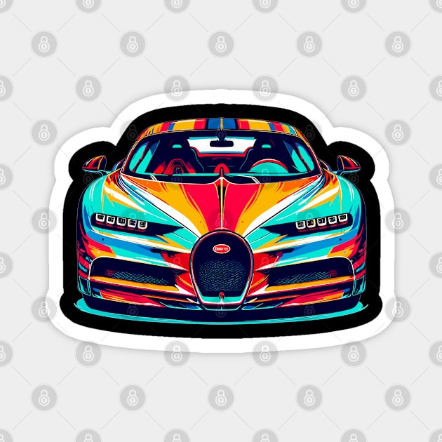 Bugatti Chiron Magnet by Vehicles-Art