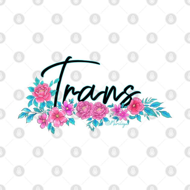 trans pride - white bg by Mariliya