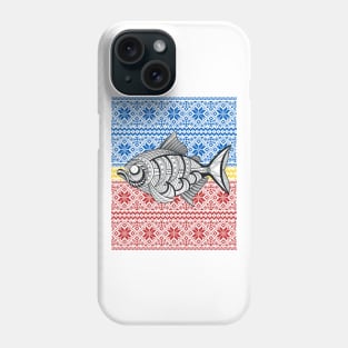 Tribal Pattern / Tribal line Art fish Phone Case