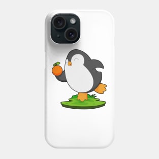 Penguin Orange Fruit Phone Case