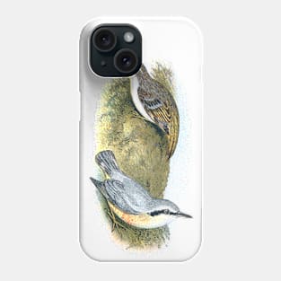 Tree Creeper and Nuthatch Phone Case