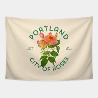 Portland City Of Roses for Garden Lovers Tapestry