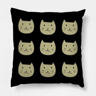 9 Pack Smiley Cat Brown Pillow