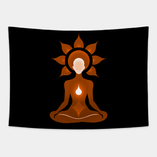 Aura Orange Meditation 07 Tapestry