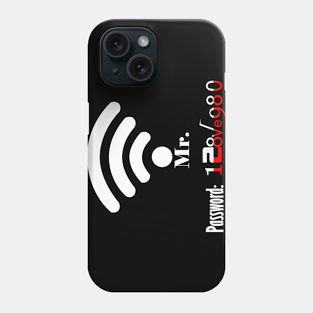 valentine Couple Clothing for wifi and hotspot Phone Case by INDONESIA68