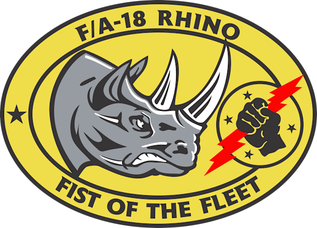 VFA-25 Fist of the Fleet - Rhino Kids T-Shirt by MBK