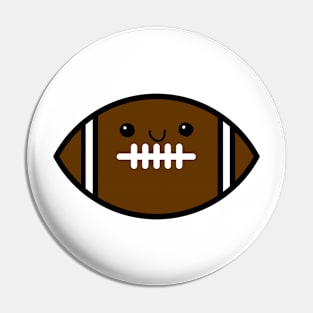 Cutey Face Football Pin