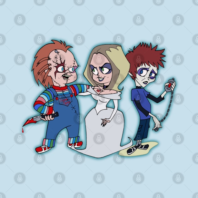 BEETLEJUICE TOON CHUCKY FAM by EYESofCORAL