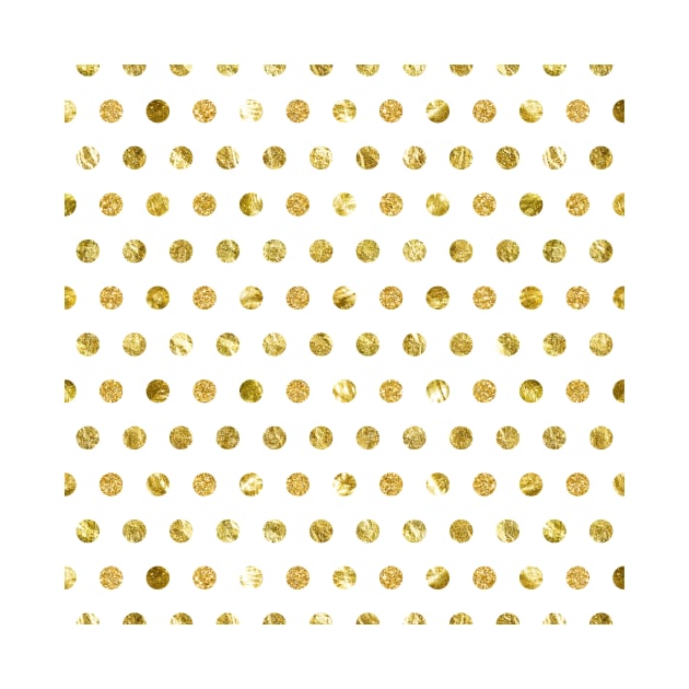 Gold Foil Polka Dots by Printable Pretty