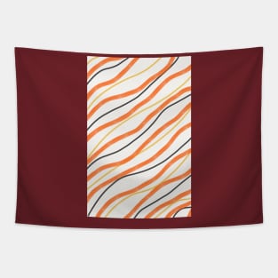 Tile of curvy lines Tapestry