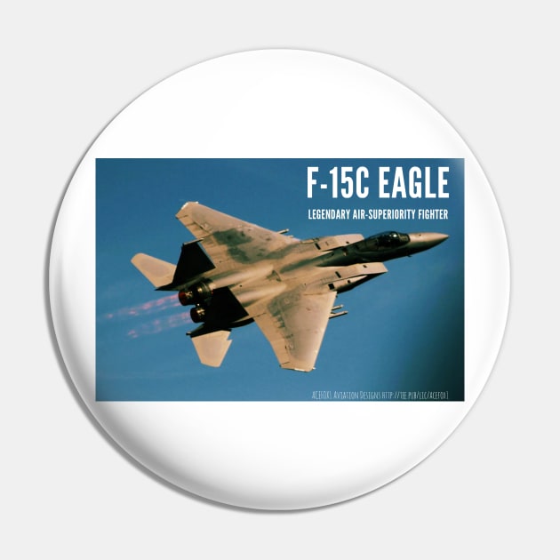 Single-Sided F-15C Eagle Afterburner Golden Pin by acefox1