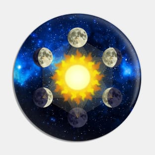 Sun & Moons Metatron Pin