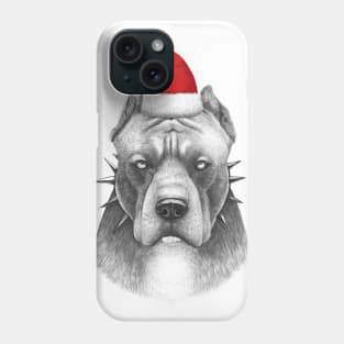 Winter pitbull Phone Case