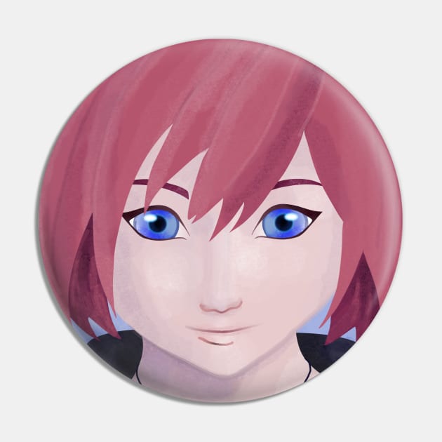 Kingdom Hearts 3 Kairi Portrait Pin by GysahlGreens