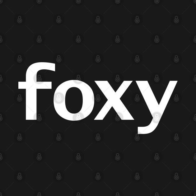 Foxy Funny Typography White Text by ellenhenryart