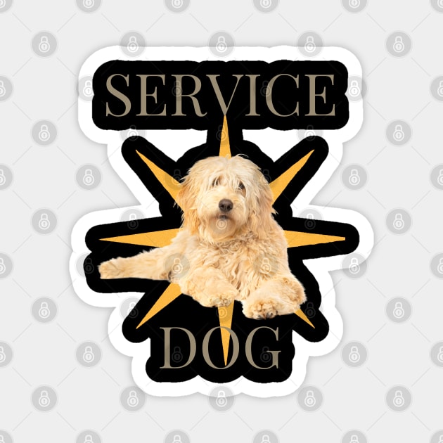 Doodle Service Dog Magnet by B C Designs