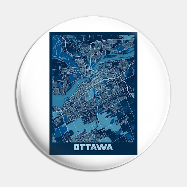 Ottawa - Ontario Peace City Map Pin by tienstencil