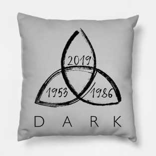Dark Triquetra Black II Pillow
