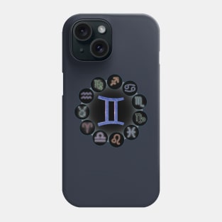 Gemini/The Twins Zodiac Symbol. Phone Case