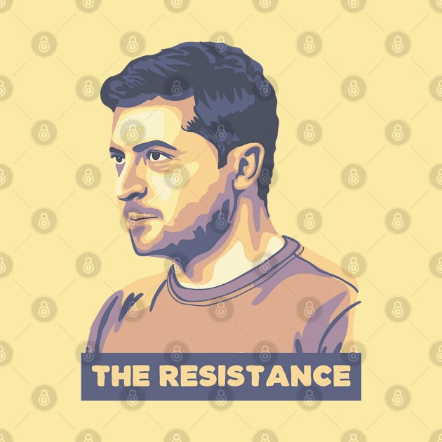 Volodymyr Zelensky Portrait by Slightly Unhinged