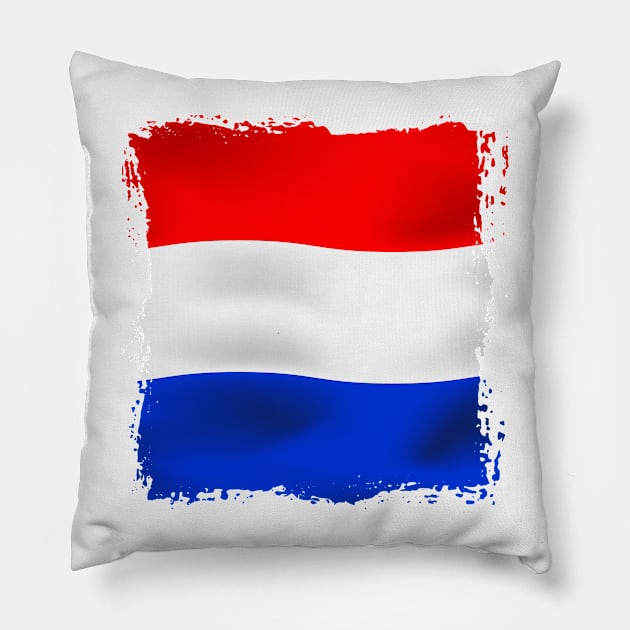 Netherlands artwork Pillow by SASTRAVILA