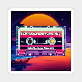 IEM Radio Design Retrowave Mix Tape Synthwave Radio Magnet