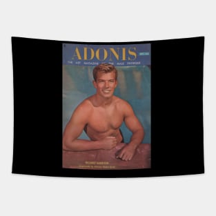 ADONIS Magazine - Vintage Physique Muscle Male Model Magazine Cover Tapestry