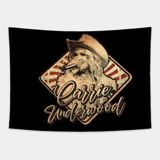 Carrie Underwood i love you vintage design on top Tapestry